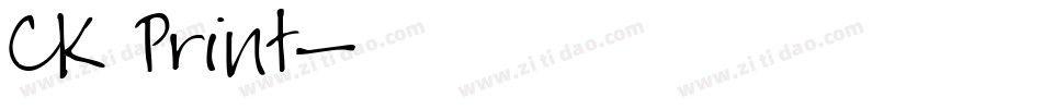 CK Print字体转换